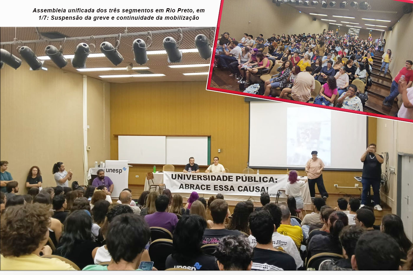 13/7 tem nova sessão da Plenária da Adunesp. Acompanhamento do retorno da greve e definição da Pauta Específica são temas centrais