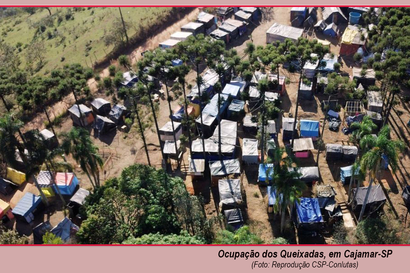 Moradia digna é direito, especulação imobiliária é crime contra a população. Todo apoio às famílias da Ocupação dos Queixadas