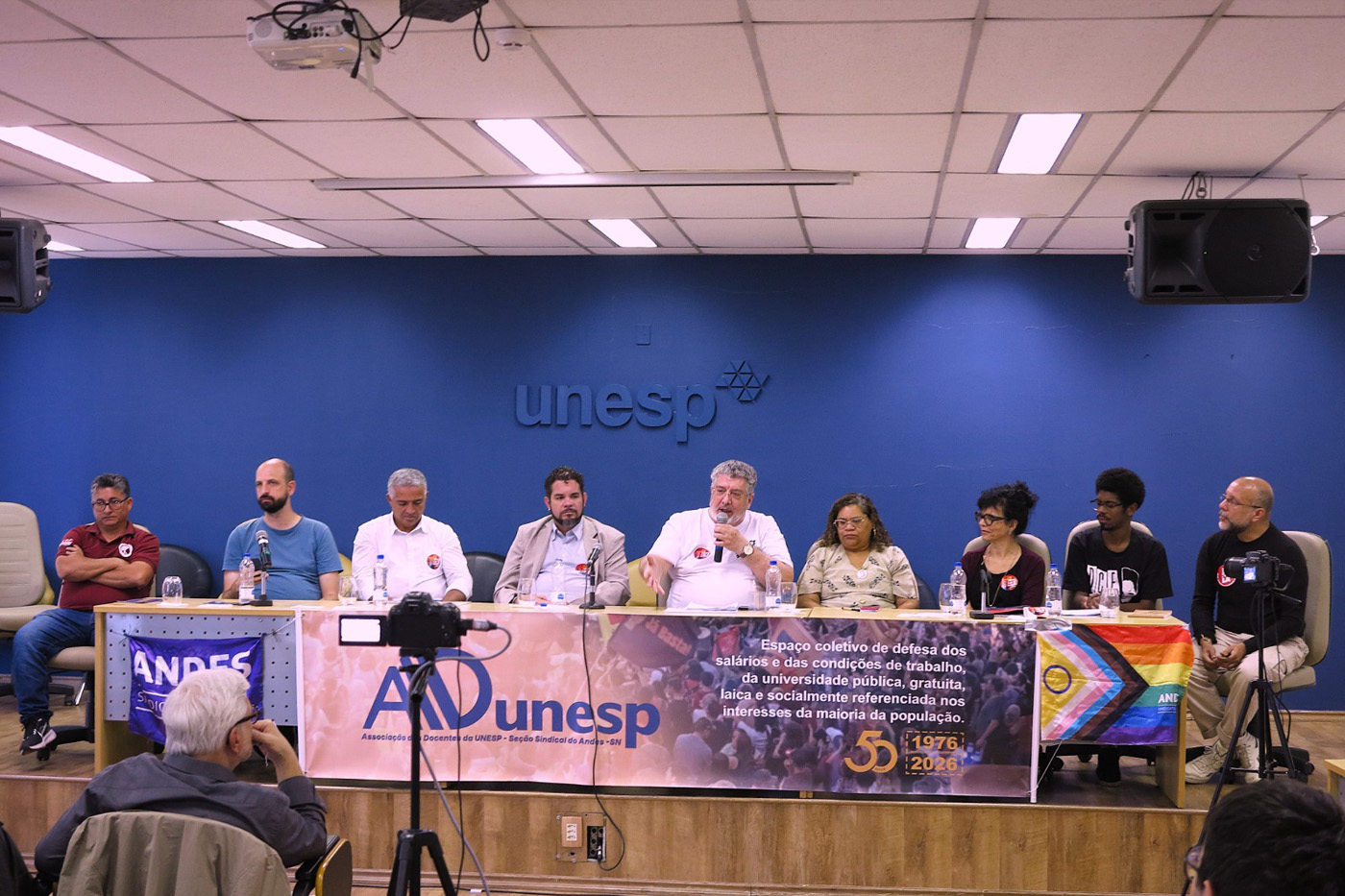 Adunesp 50 anos: Celebração da história e mesa sobre conjuntura nacional foram eixos em atividades com entidades parceiras