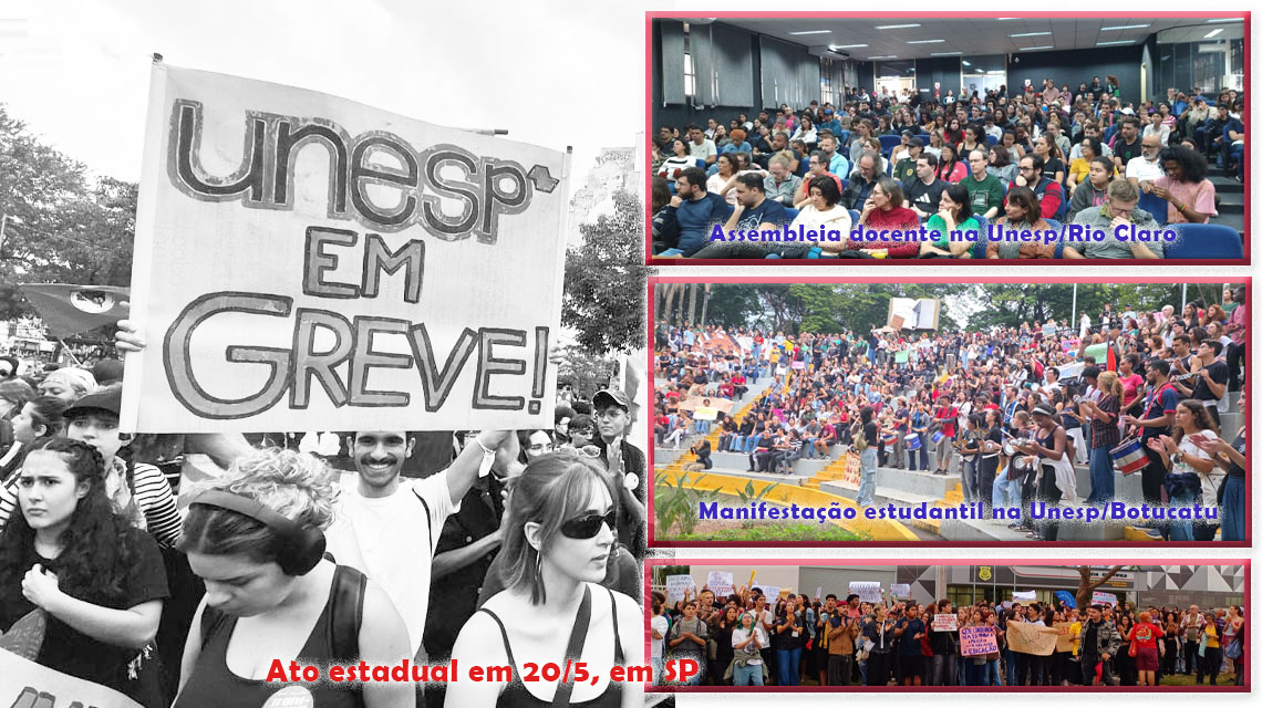 28/5 tem Plenária da Adunesp para avaliar a greve nas estaduais paulistas