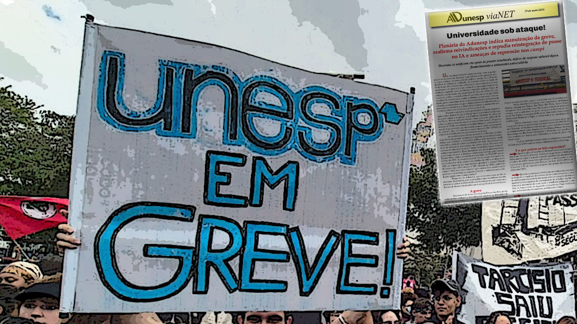 Universidade sob ataque! Plenária da Adunesp indica manutenção da greve, reafirma reivindicações e repudia reintegração de posse no IA e ameaças de repressão nos campi